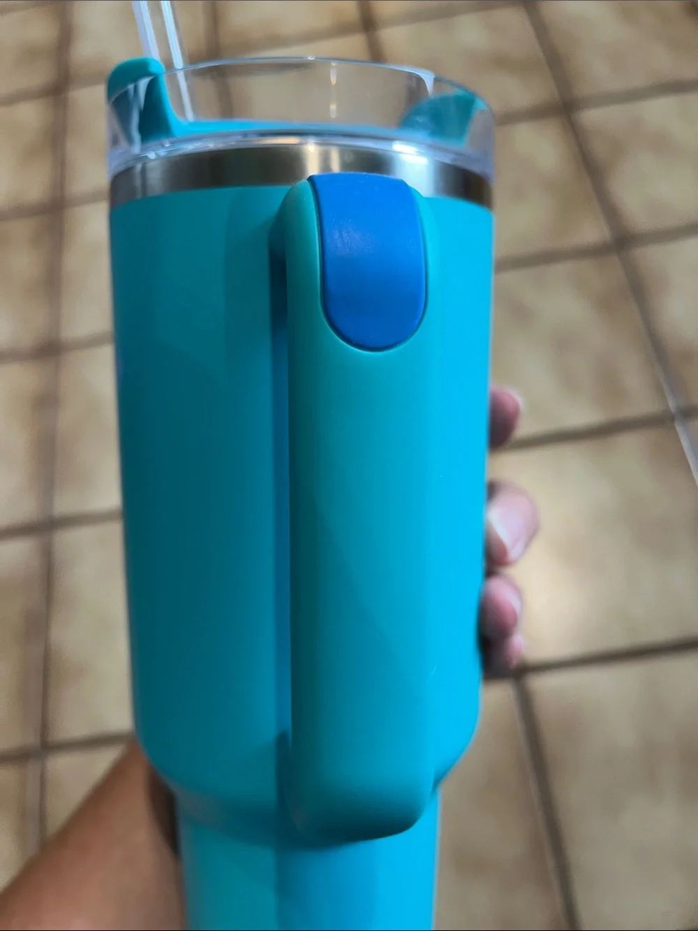 Stanley Turquoise Blue Insulated 40 oz Travel Mug with Handle